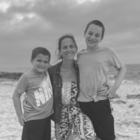 Stephanie with her two children